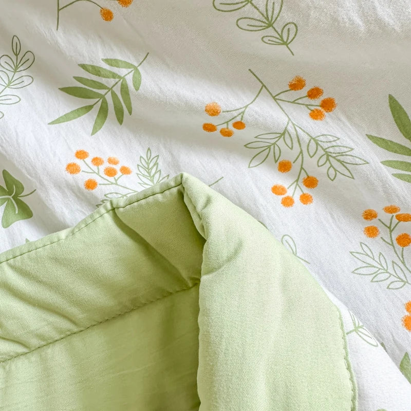 100% Cotton Summer Cool Quilt with Pure Cotton Filling Thin Air Conditioning Blanket Lightweight Breathable Quilts Printed Style