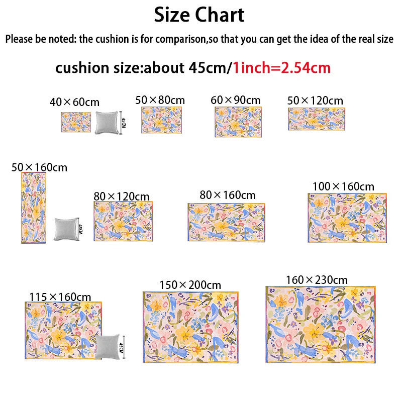 Yellow Living Room Carpet Cream Style Large Area Bedroom Bedside Rug Modern Simple Fashion Decorative Coffee Table Mats Tapis 러그