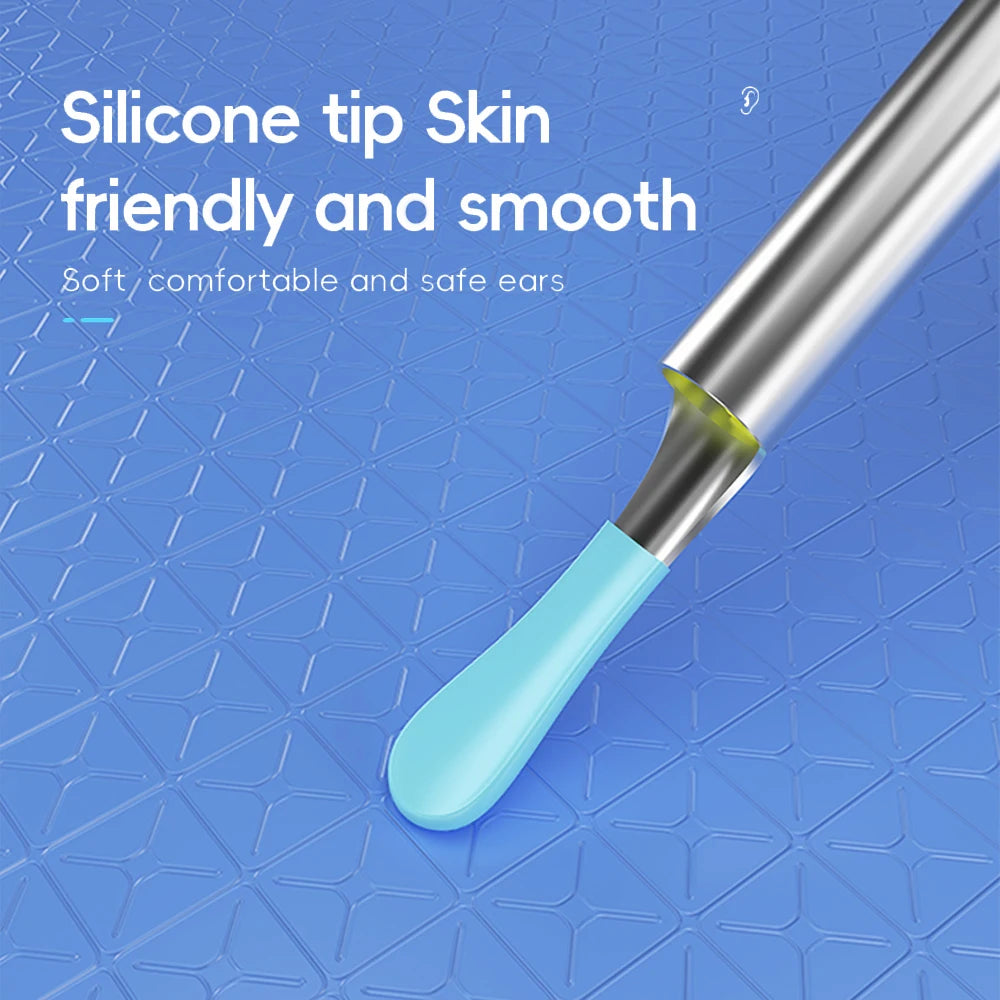 Wireless Visual Ear Wax Removal Safe Endoscope Earpick with Camera 500W Pixel Luminous Otoscope Ear Cleaning Tools