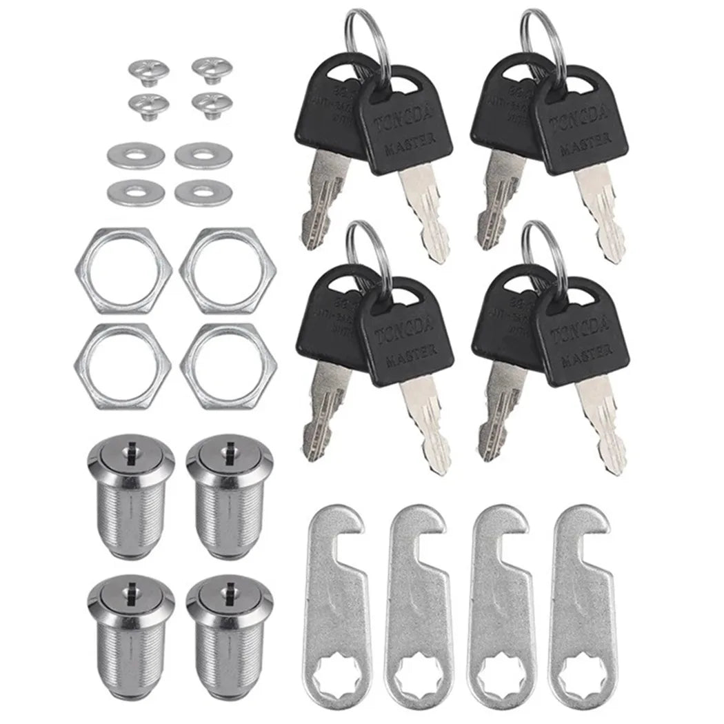 16/20/25/30mm Cam Lock Door Barrel Drawer Cabinet Mail Box Locker Cupboard + 2 Keys Cabinet Office Desk Letter Box Cam Locks