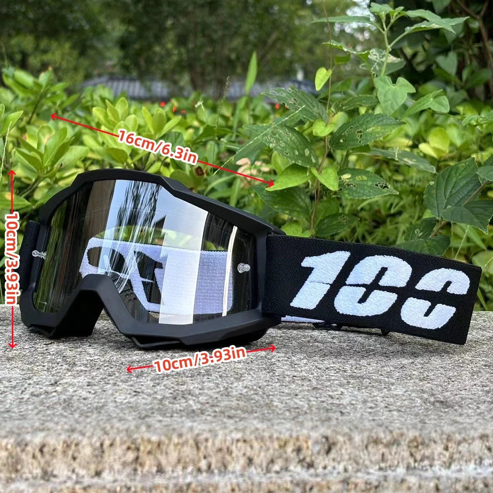 100 Motorcycle Goggles Motocross Glasses Off-road Helmet MX Moto Dirt Bike ATV Ski Outdoor Sports Glass Scooter Googles Mask