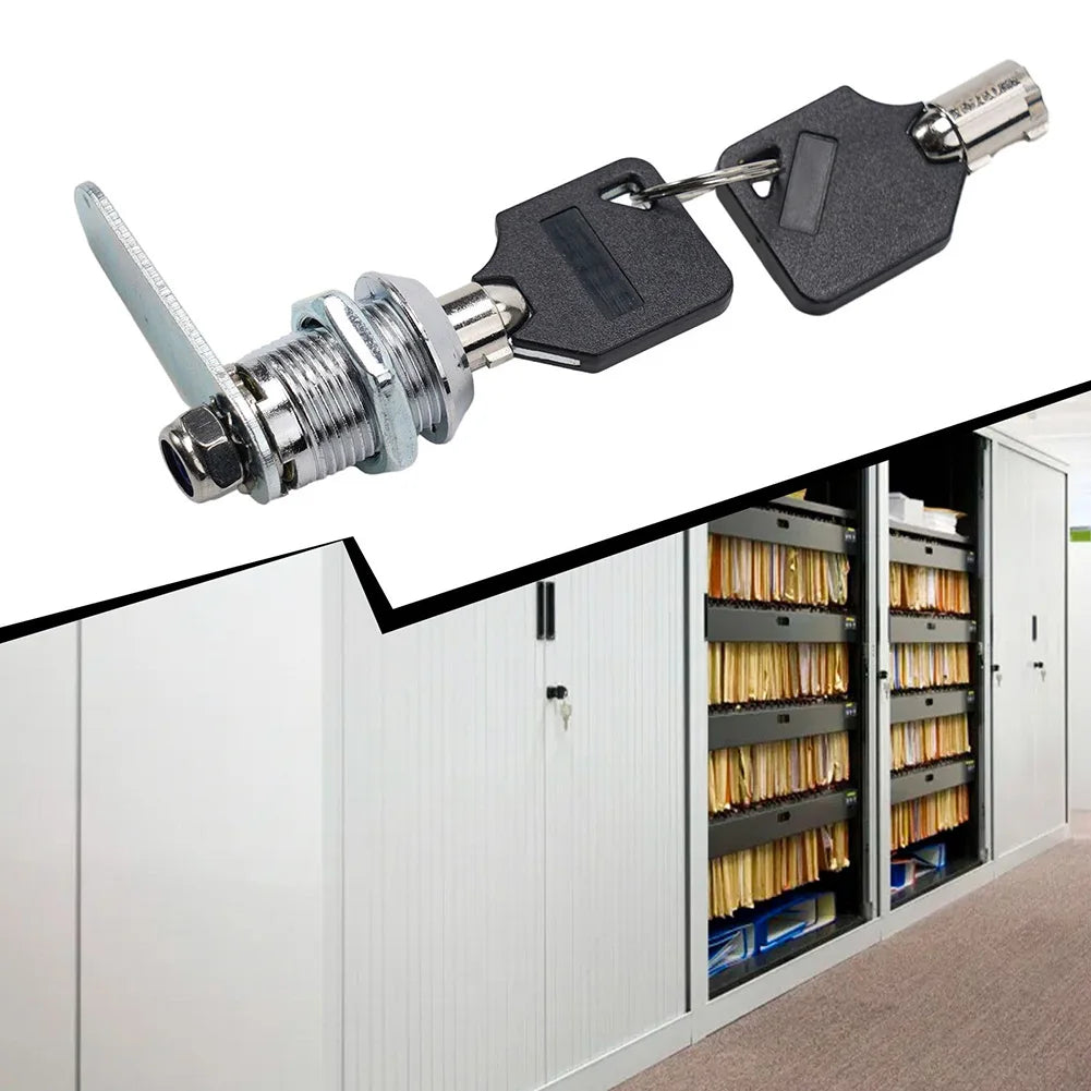 16/20mm MailBox Locker Cupboard Cam Lock Door Drawer Cabinet  + 2 Keys Furniture Locks Drawer DIY Cabinet Tools