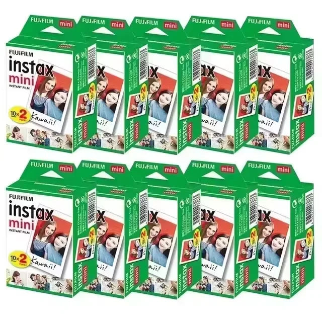 10/20/40/80/200 Sheets Fujifilm instax Mini 11 12  9 7+ 90 3 Inch White Edge Films For Instant Mini Camera 25 50s 90 Photo Paper