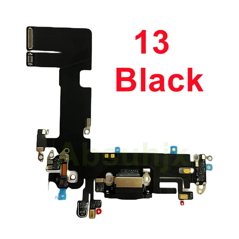 1pcs USB Charging port Charger for iPhone 11 12 13 14 plus 15 pro Max Mini Cable Repair Part Compatible with Microphone Repair