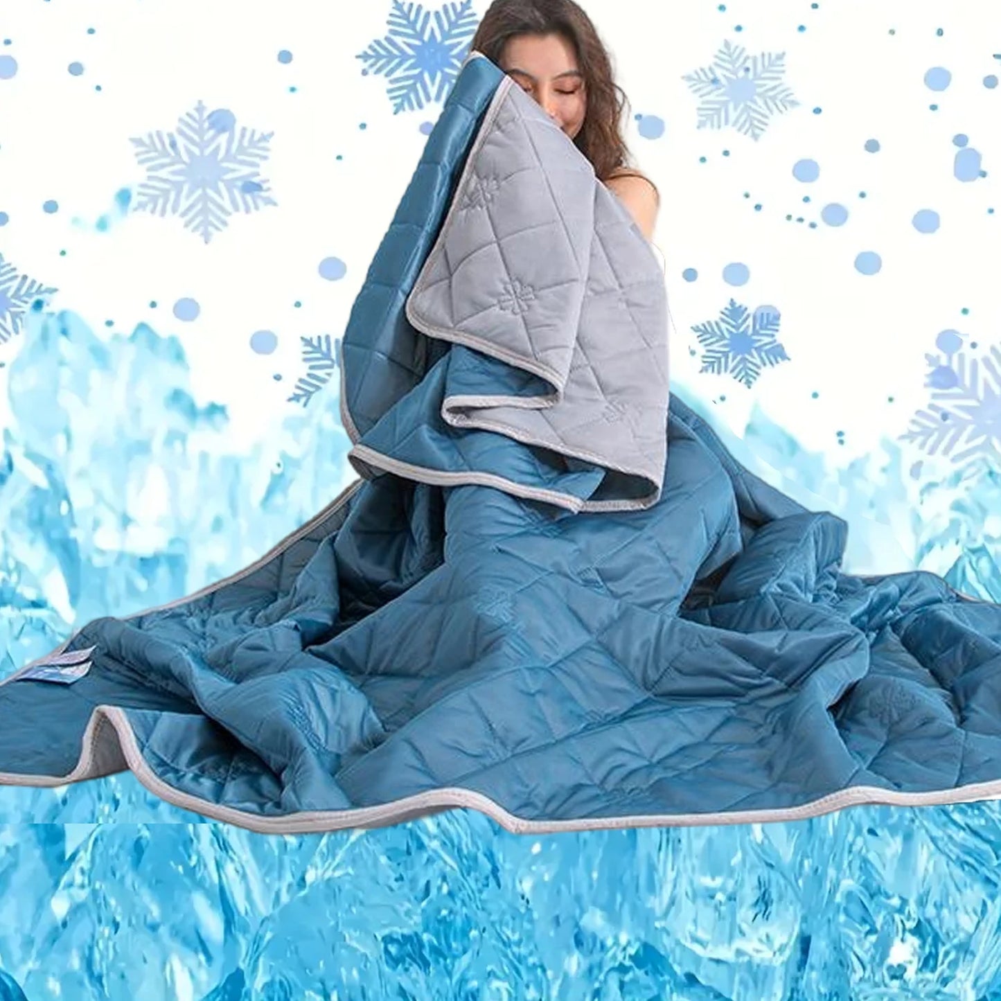 1pc Solid Color High-Quality  Summer Cooling Blanket, Lightweight, Breathable & Skin-Friendly for Hot Sleepers,Bedding 냉감이불/여름이불