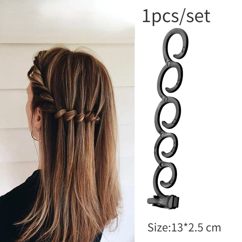 1/2/3/4pcs/set Ponytail Hair Styling Tools Ponytail Holder Topsy Loops Hair Bun Maker Braids Beauty Makeup Hairdressing Braiders