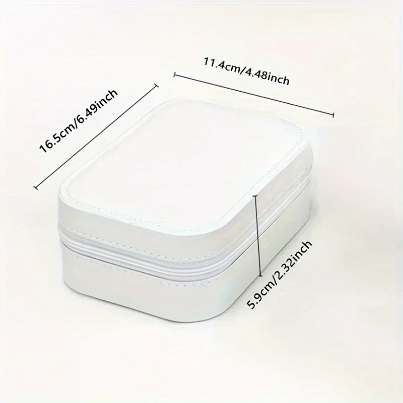 1pc Children's travel cosmetic bag with mirror-fashionable and convenient children's cosmetic storage bag