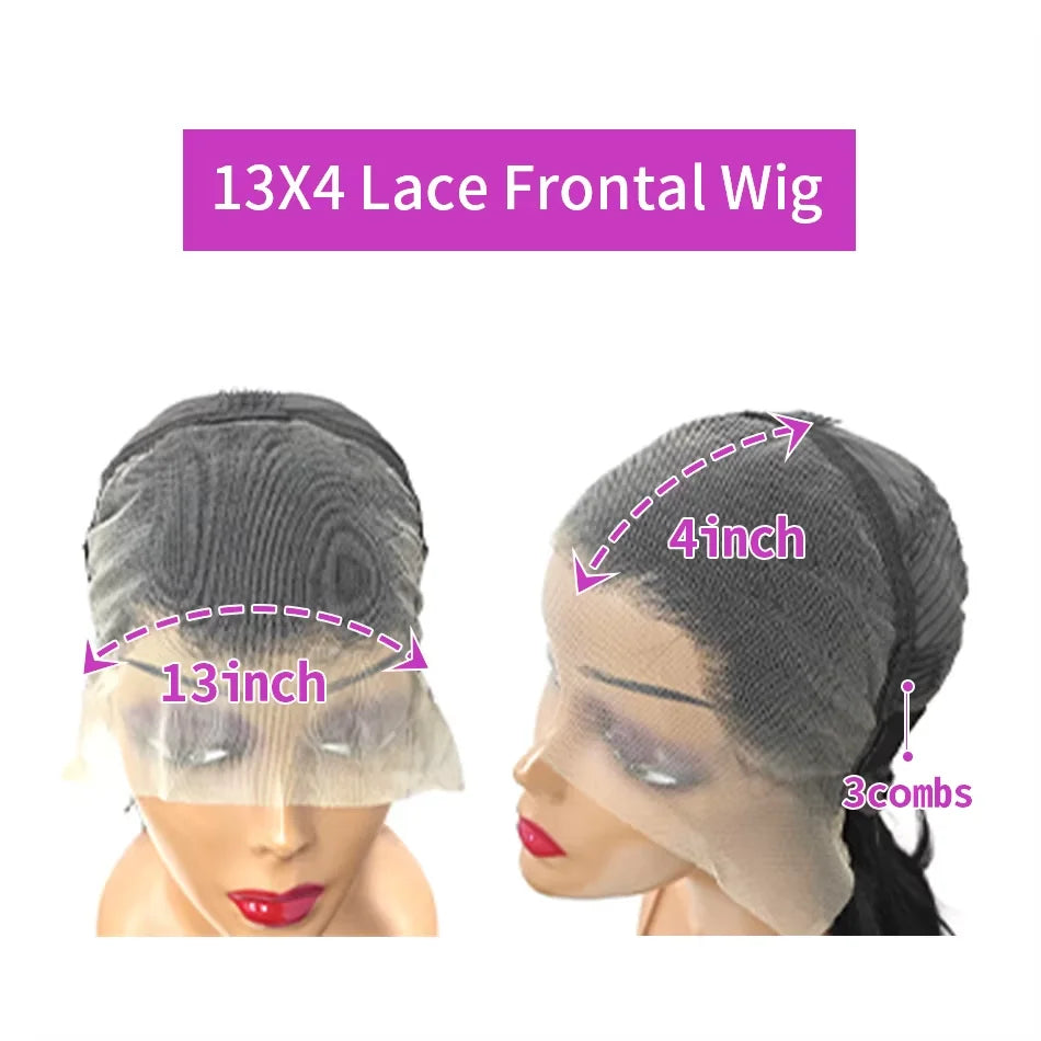13x4 Lace Front Wigs For Black Women Brazilian Dark Brown Curly Bob Wig Short Deep Wave Human Hair Lace Frontal Wigs Colored Bob
