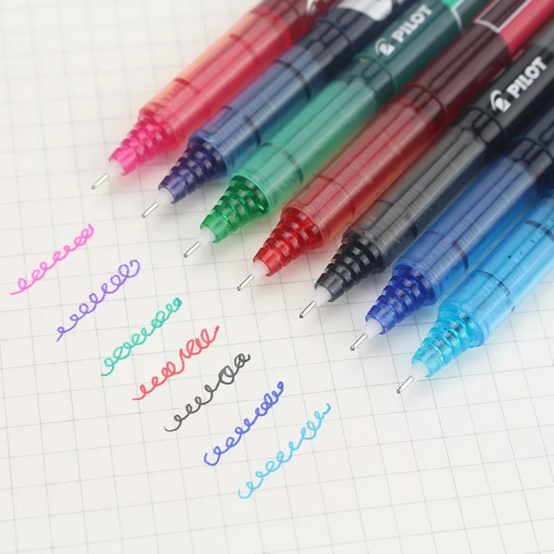 1 Piece PILOT BX-V5 Gel Pens Fine Point 0.5MM Quick Dry Straight Liquid RollBall Pen Smooth Ink Gelpen Kawaii Japan Stationery