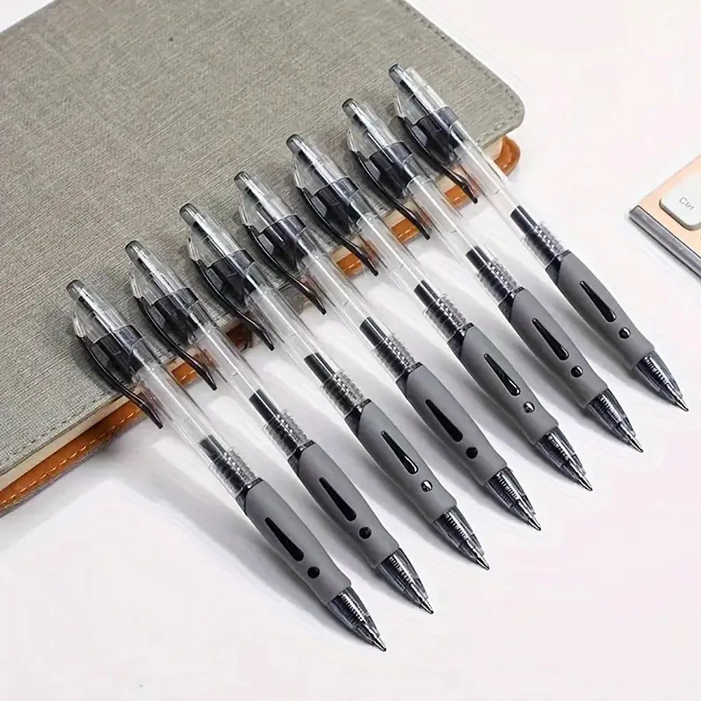 1-63Pc Retractable Gel Pens Set Black/red/blue Ink Ballpoint for Writing 0.5mm Refills Office Accessory School Supply Stationery