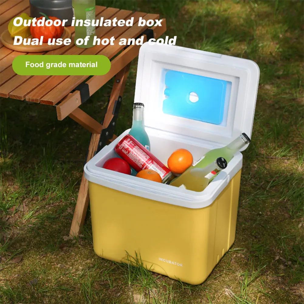 15L Insulated Ice Chest Multipurpose Portable Ice Bucket Outdoor Hard Cooler for Camping Picnic Beach Drink Beverage Fishing