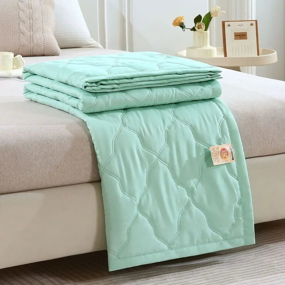 1PC Cooling Blanket Skin-Friendly Breathable Blanket Double Sided Cooler Quilt Comfortable Solid Color Quilt Home Textile
