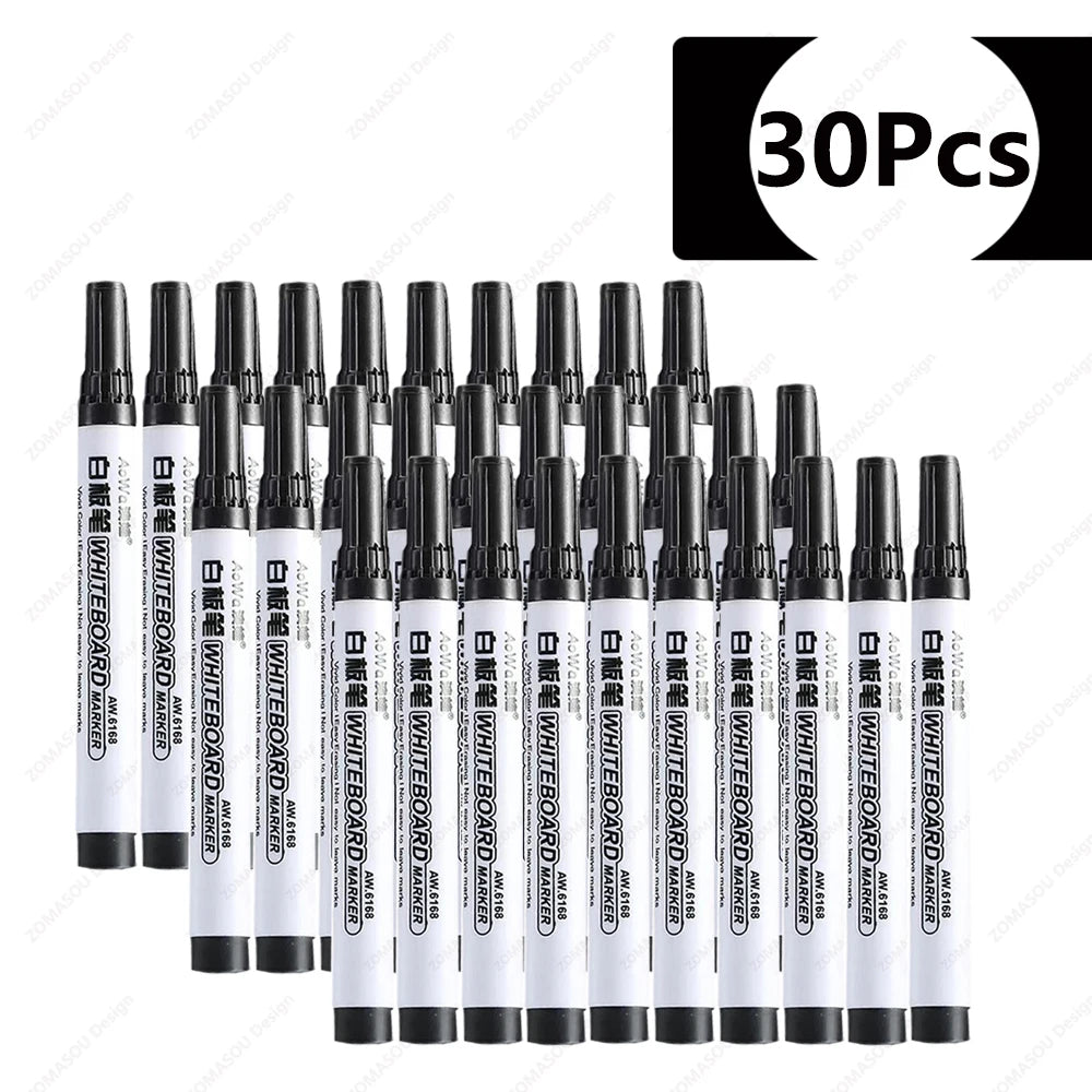 1-100pcs Erasable Whiteboard Marker Pen Blackboard Marker Teaching Chalk for Glass Ceramics Office School Art Marker Stationery