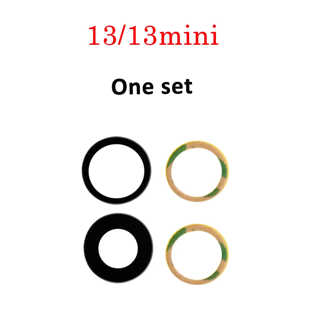 1set Back Rear Camera Lens Glass Cover For iPhone 6 6S 7 8 Plus X XR XS 11 12 13 Mini Pro Max Repair Parts