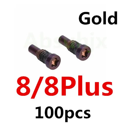 100pcs Back Cover Screw for iPhone X XS  11 12 13 Pro Max 5S 6 6S 7 8 Plus Bottom Dock Connector Five Star Pentalobe Screws