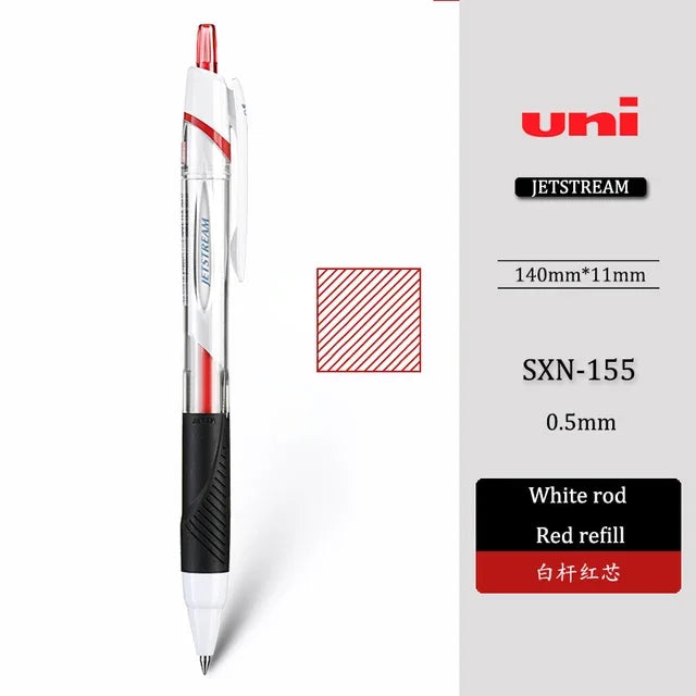 1PCS UNI Ballpoint Pen Jetstream Series Gel Pen Low Friction Fast Dry Smooth Writing School Office Supplies 0.38/0.5/0.7mm