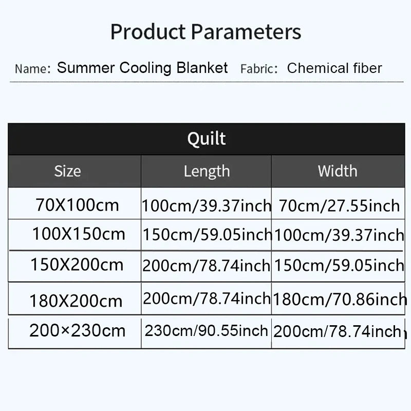 1pc Solid Color High-Quality  Summer Cooling Blanket, Lightweight, Breathable & Skin-Friendly for Hot Sleepers,Bedding 냉감이불/여름이불