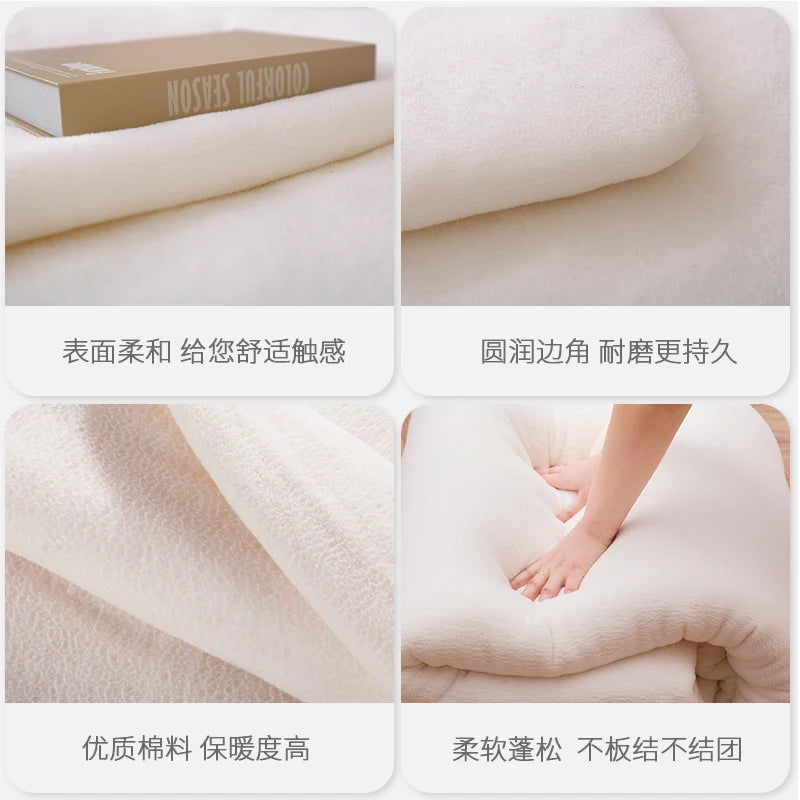 100% Cotton quilt super warm quilt core cotton mattress spring autumn winter cotton quilt thickened comforter handmade