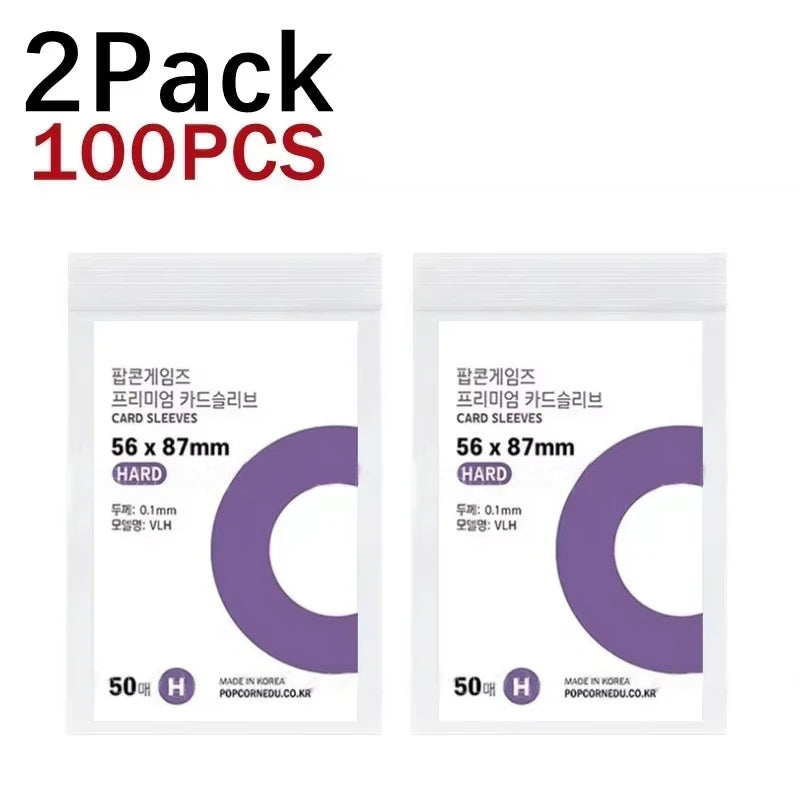 1-500Pcs Korea Card Sleeves HD Transparent Kpop Idol Card Protective Sleeve Photcards Protector Case Box For Popcorn Card Holder