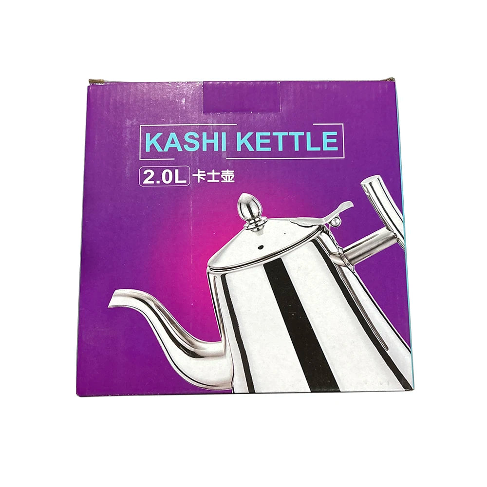 1.0L/1.5L/2.0L Thickened Stainless Steel Teapot Hotel Restaurant Household Induction Cooking Flower Tea Pot