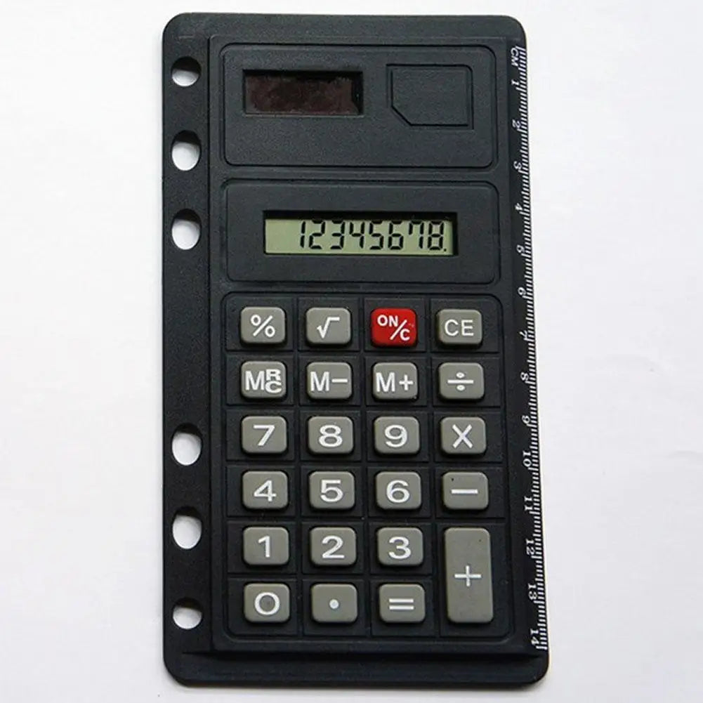 1 Pc Loose Leaf Binder Calculator With Ruler Digits 8 Multifunction Agenda Notebook Calculator Planner Calculator