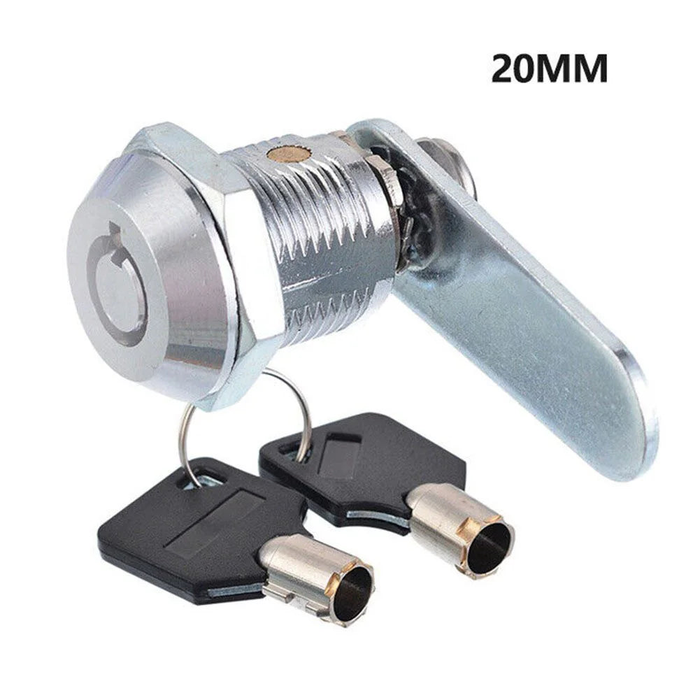 16/20mm MailBox Locker Cupboard Cam Lock Door Drawer Cabinet  + 2 Keys Furniture Locks Drawer DIY Cabinet Tools