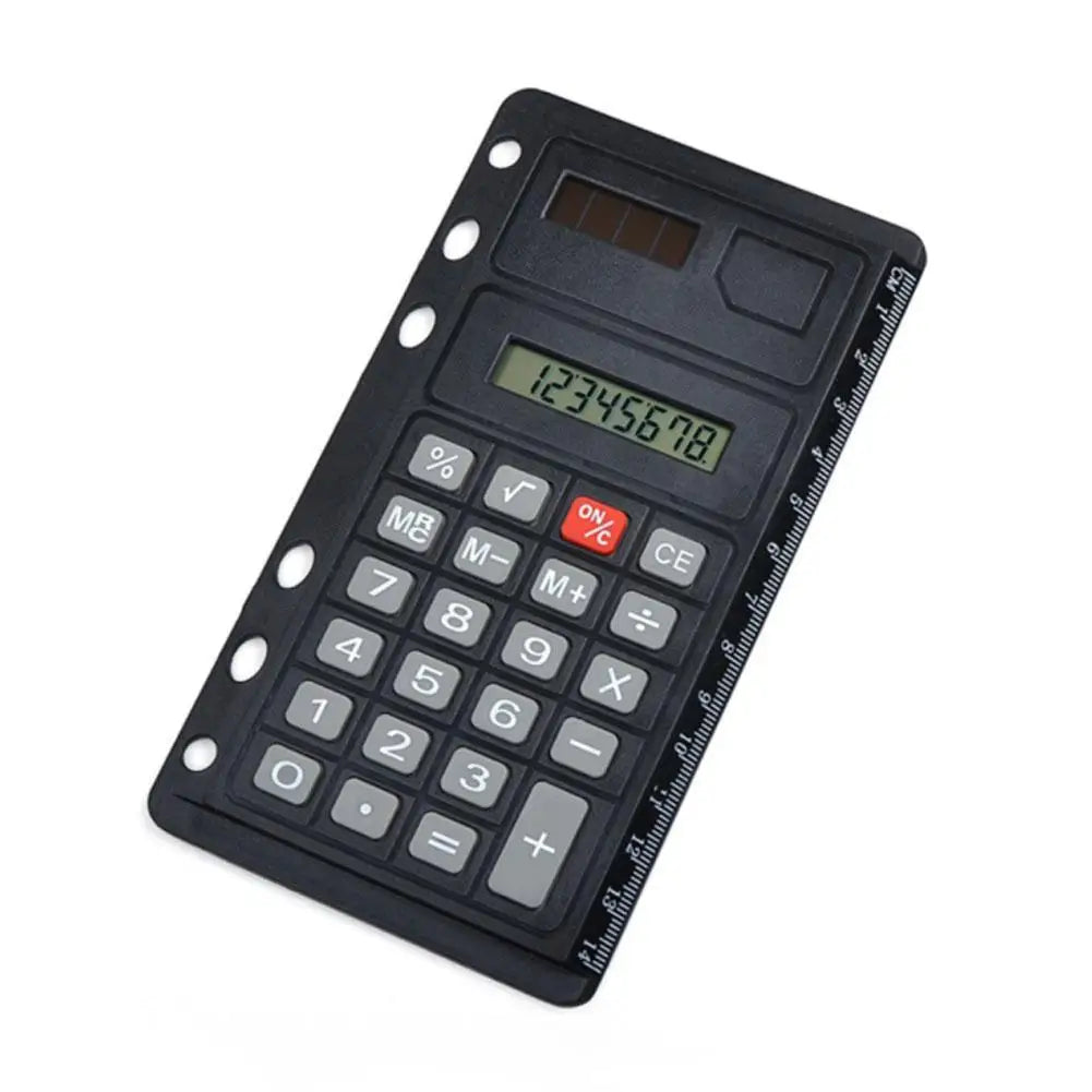 1 Pc Loose Leaf Binder Calculator With Ruler Digits 8 Multifunction Agenda Notebook Calculator Planner Calculator