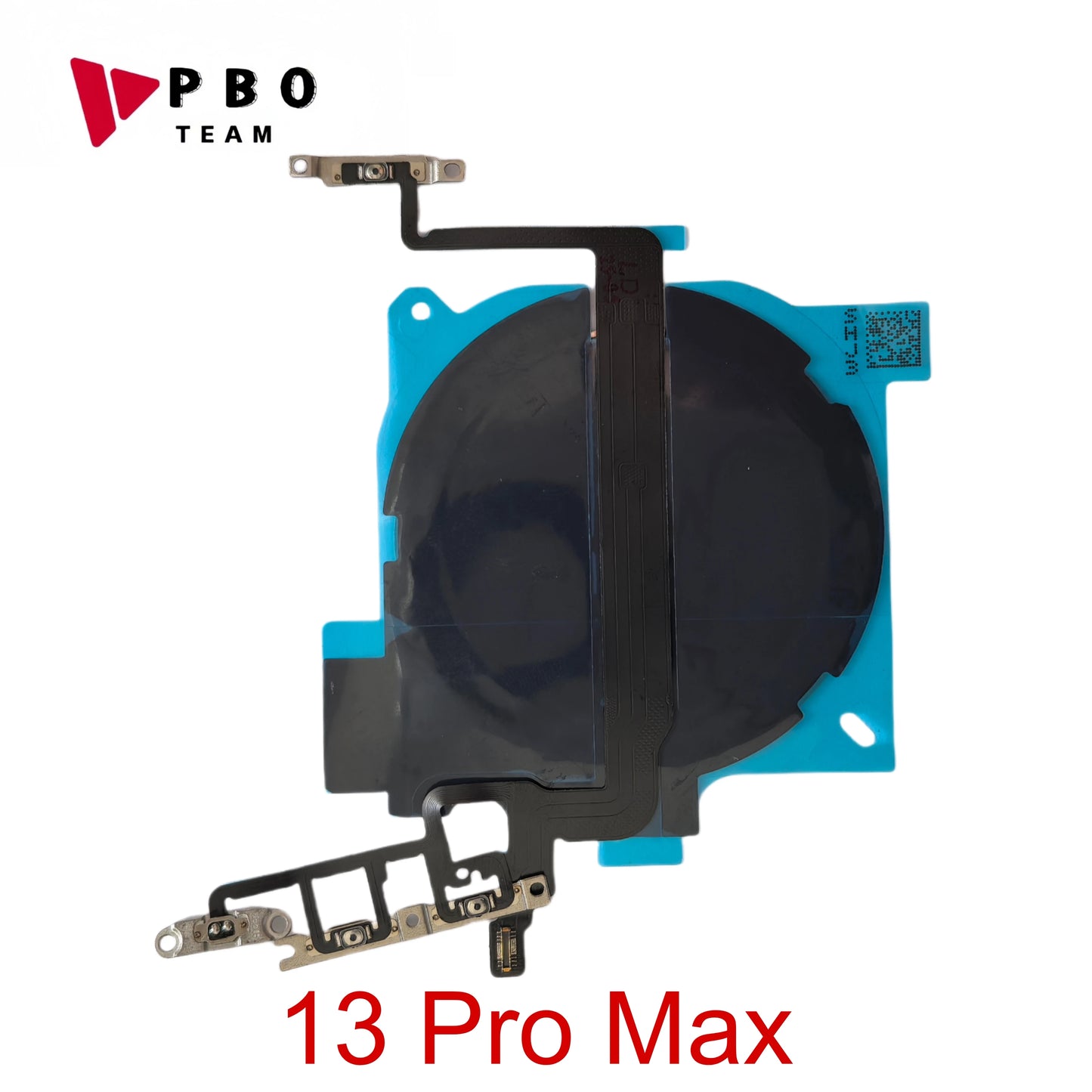 Wireless Charging Chip Coil For iPhone 14 13 12 15 Pro Max Mini plus Wireless With Magnet Power Volume Button Flex Charger Panel