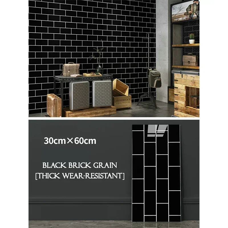 10PCS Marble Imitation Ceramic Tile Wall Sticker PVC Waterproof Oil-proof Moisture-proof Wallpaper Bathroom Kitchen Decoration