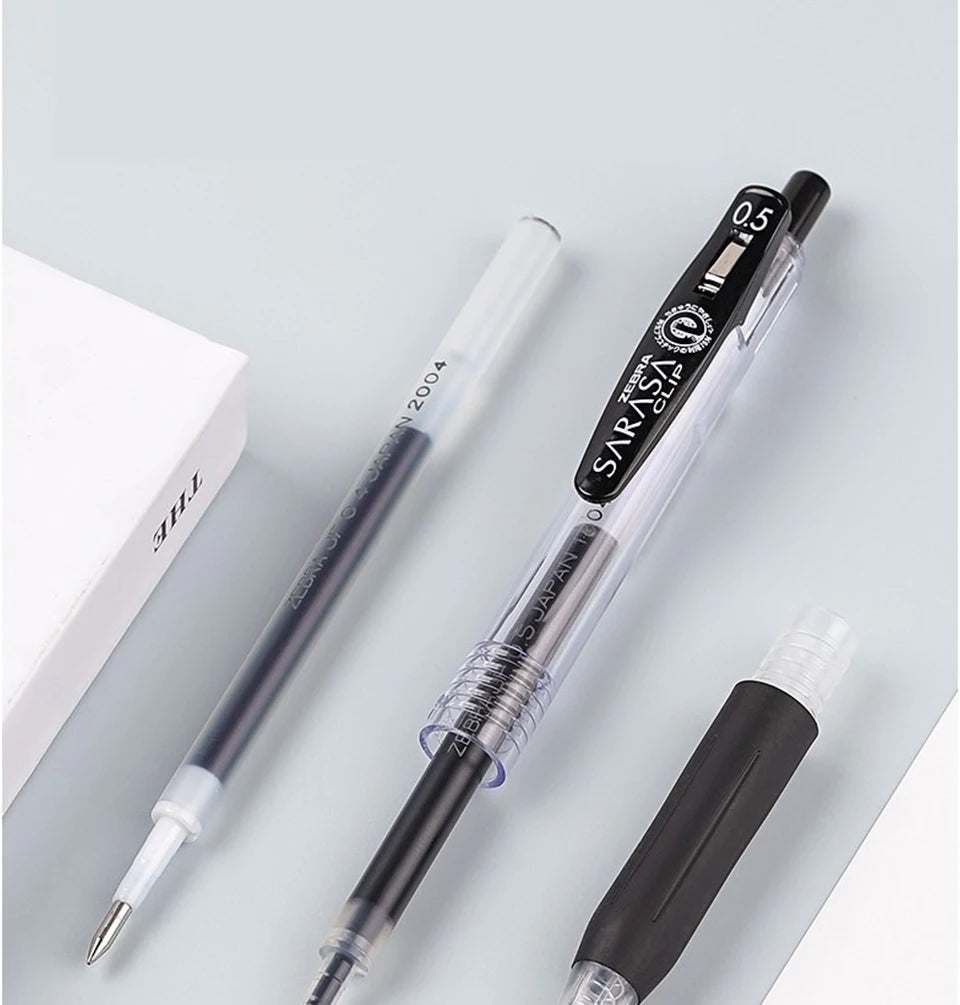 10pcs Japan ZEBRA Zebra Pen Refill JF-0.3/0.38/0.4/0.5/0.7mm JJ15 Press Neutral Pen Refill Black Blue Red School Stationery