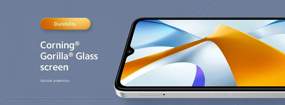 【Russian Version】POCO C61 Cellphone 5000mAh Battery MediaTek Helio G36 8MP Al dual camera 6.71" DotDrop display