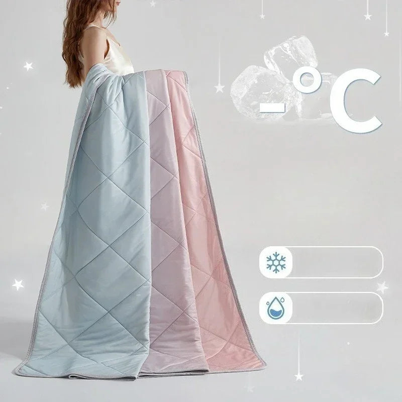 1PC High Quality Pure Color  Cooling Blankets  Lightweight, Breathable Summer Quilt with Double Side Cold Cooling Fabric 여름이불
