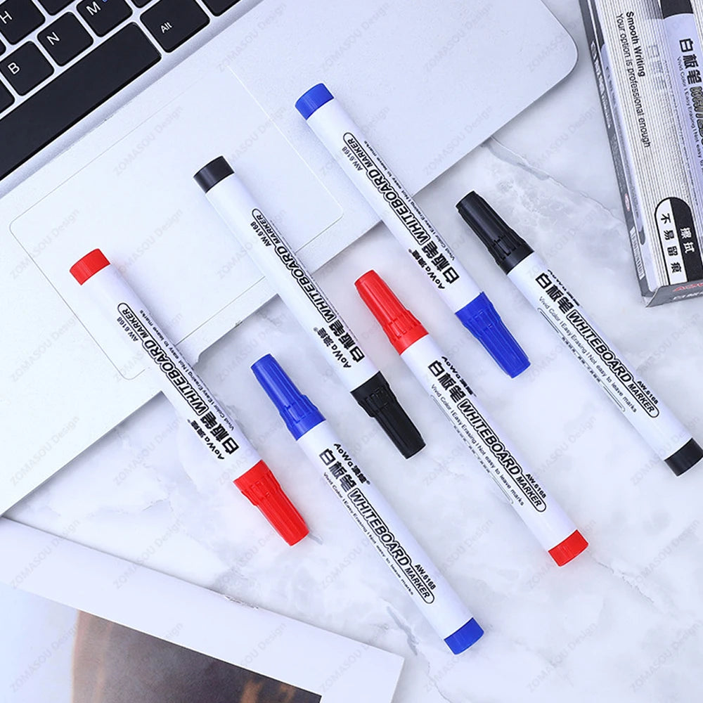 1-100pcs Erasable Whiteboard Marker Pen Blackboard Marker Teaching Chalk for Glass Ceramics Office School Art Marker Stationery