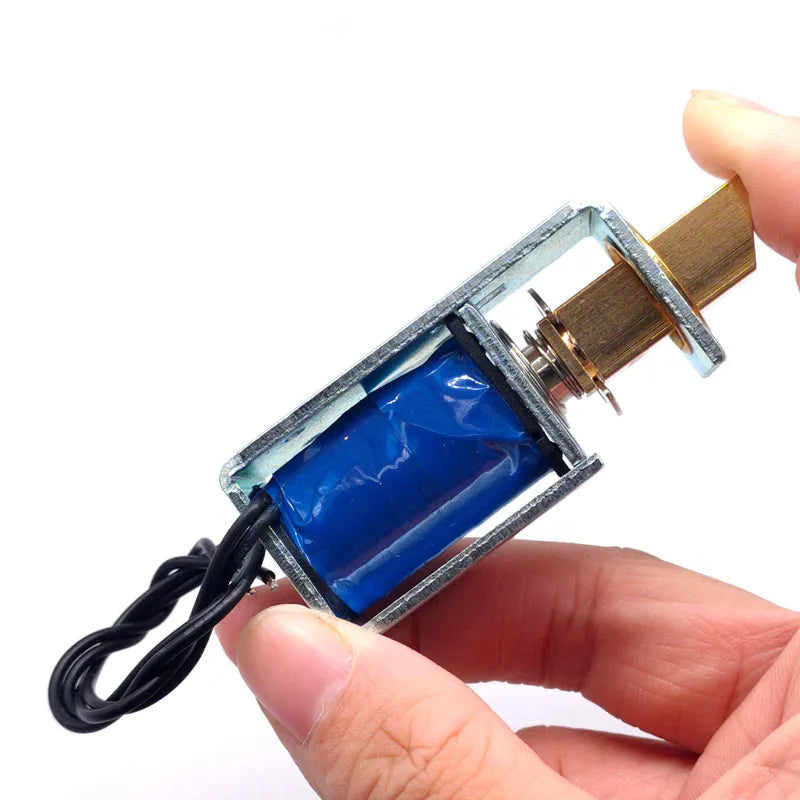 1PCS TAU-S0837DL DC 6V 12V 24V Electric Locks electromagnet stroke 10mm Magnetic Lock for the Cabinet door lock
