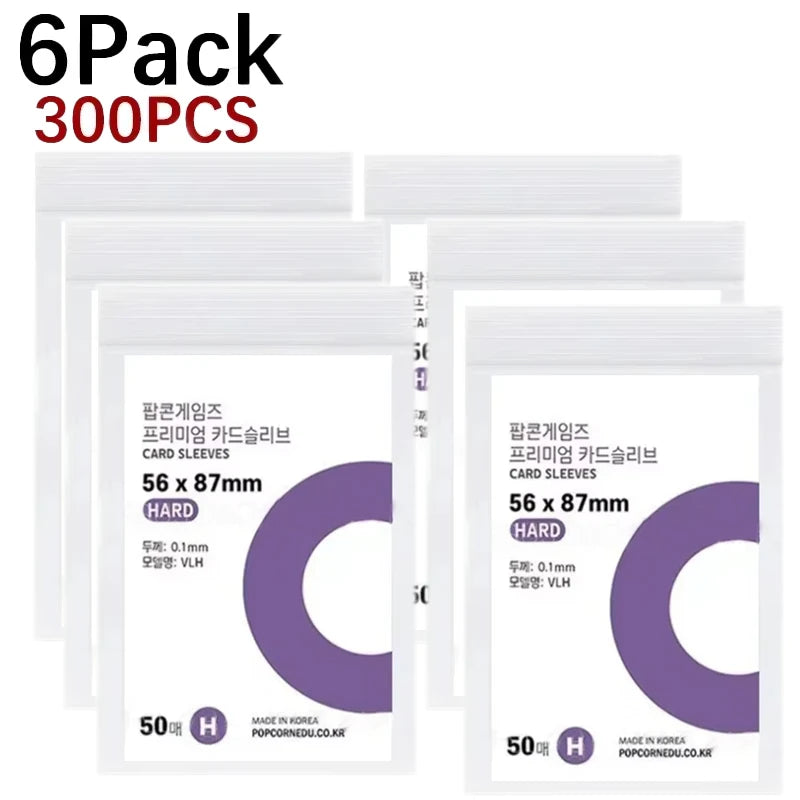 1-500Pcs Korea Card Sleeves HD Transparent Kpop Idol Card Protective Sleeve Photcards Protector Case Box For Popcorn Card Holder