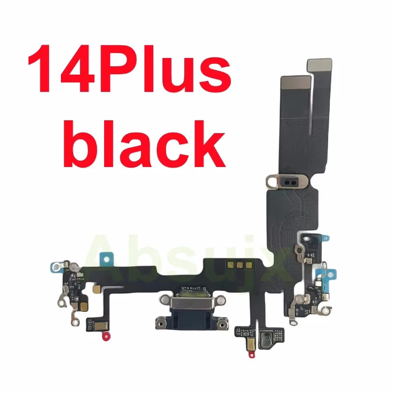 1pcs USB Charging port Charger for iPhone 11 12 13 14 plus 15 pro Max Mini Cable Repair Part Compatible with Microphone Repair
