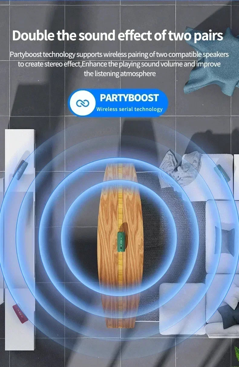 XIKCU Flip6 Bluetooth Audio Multi-FunctionTWS Audio Caixa De Som Outdoor Portable Subwoofer Wireless Home Theater Dual Speaker