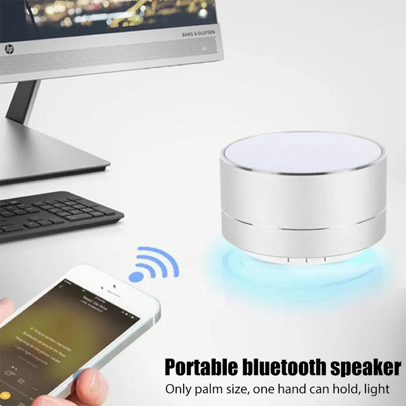 # A10 Wireless Bluetooth Speaker Small Steel Cannon Subwoofer Portable Mini Gift Card Bluetooth SpeakerColor