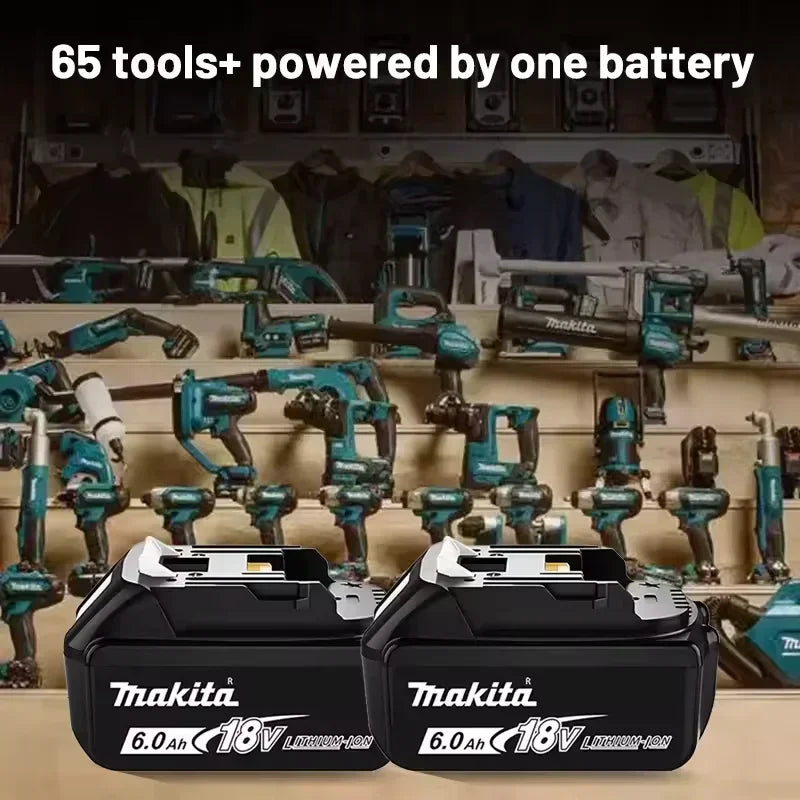 👍🏻Makita 18v Battery With Charger Rechargeable Lithium Ion for DDF487 BL1880 BL1860B LXT400 Power Tool Makita 18 v Battery🔥