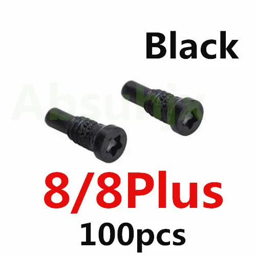 100pcs Back Cover Screw for iPhone X XS  11 12 13 Pro Max 5S 6 6S 7 8 Plus Bottom Dock Connector Five Star Pentalobe Screws