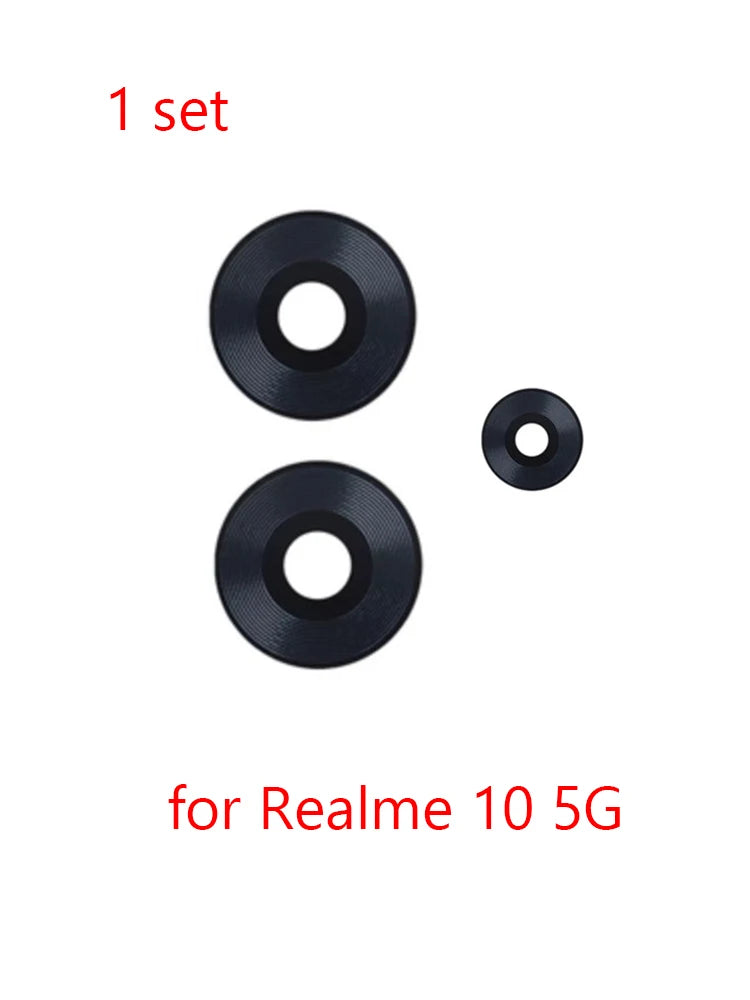 1 Set New Rear Back Camera Glass Lens Replacement for Realme 10 4G 5G With Adhesive Sticker RMX3630 RMX3663