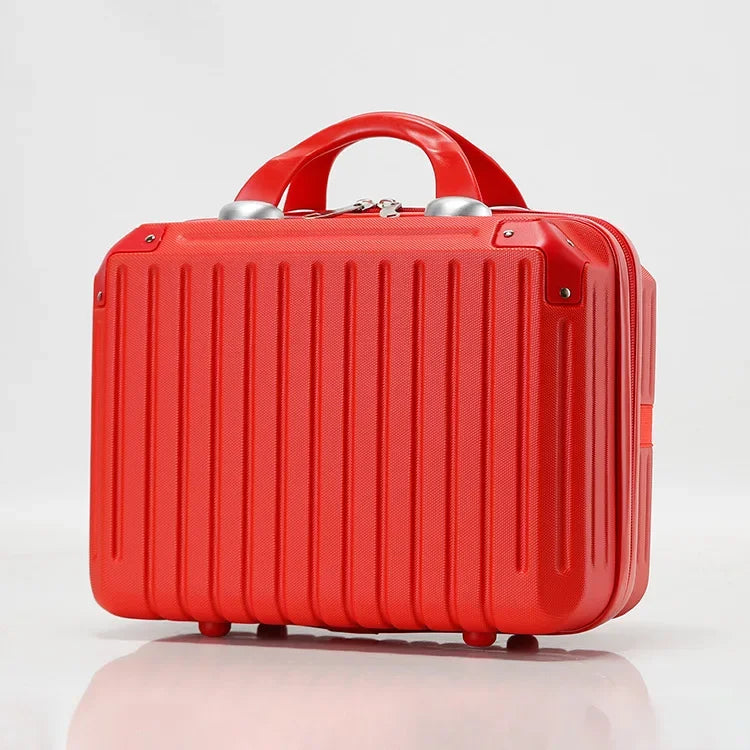 16 Inch Large Capacity Portable Lightweight Luggage Case Female Zipper Lock Cosmetics Storage Bag Small Boarding Mini Suitcase