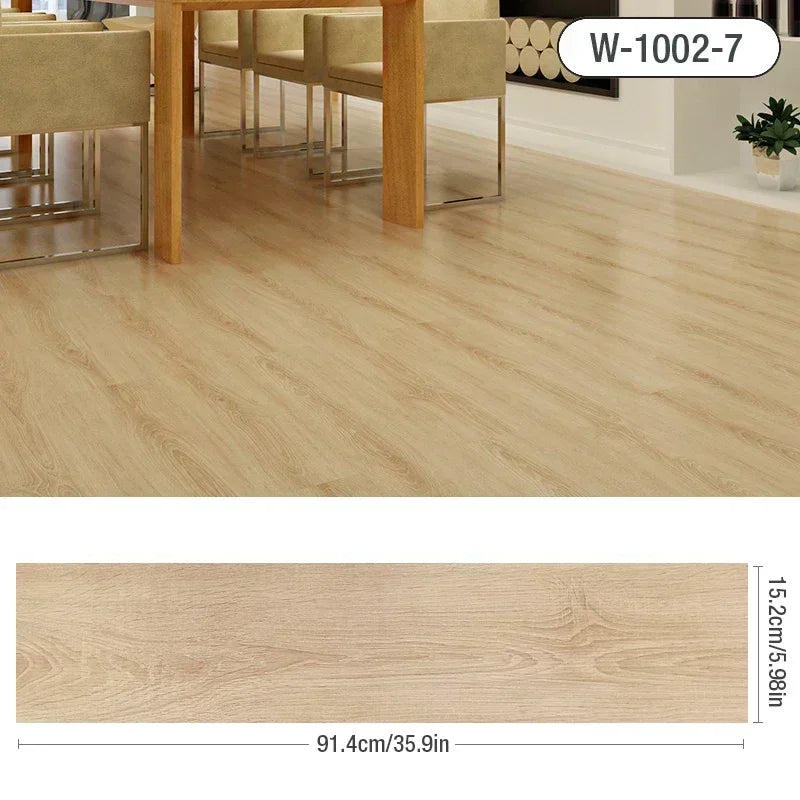 Wood grain floor stickers modern style PVC wall stickers waterproof self-adhesive living room bathroom kitchen home decoration