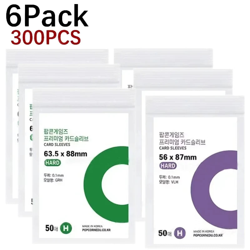 1-500Pcs Korea Card Sleeves HD Transparent Kpop Idol Card Protective Sleeve Photcards Protector Case Box For Popcorn Card Holder