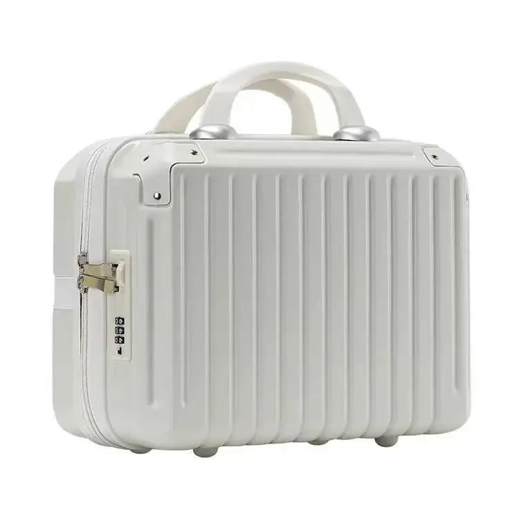 16 Inch Large Capacity Portable Lightweight Luggage Case Female Zipper Lock Cosmetics Storage Bag Small Boarding Mini Suitcase