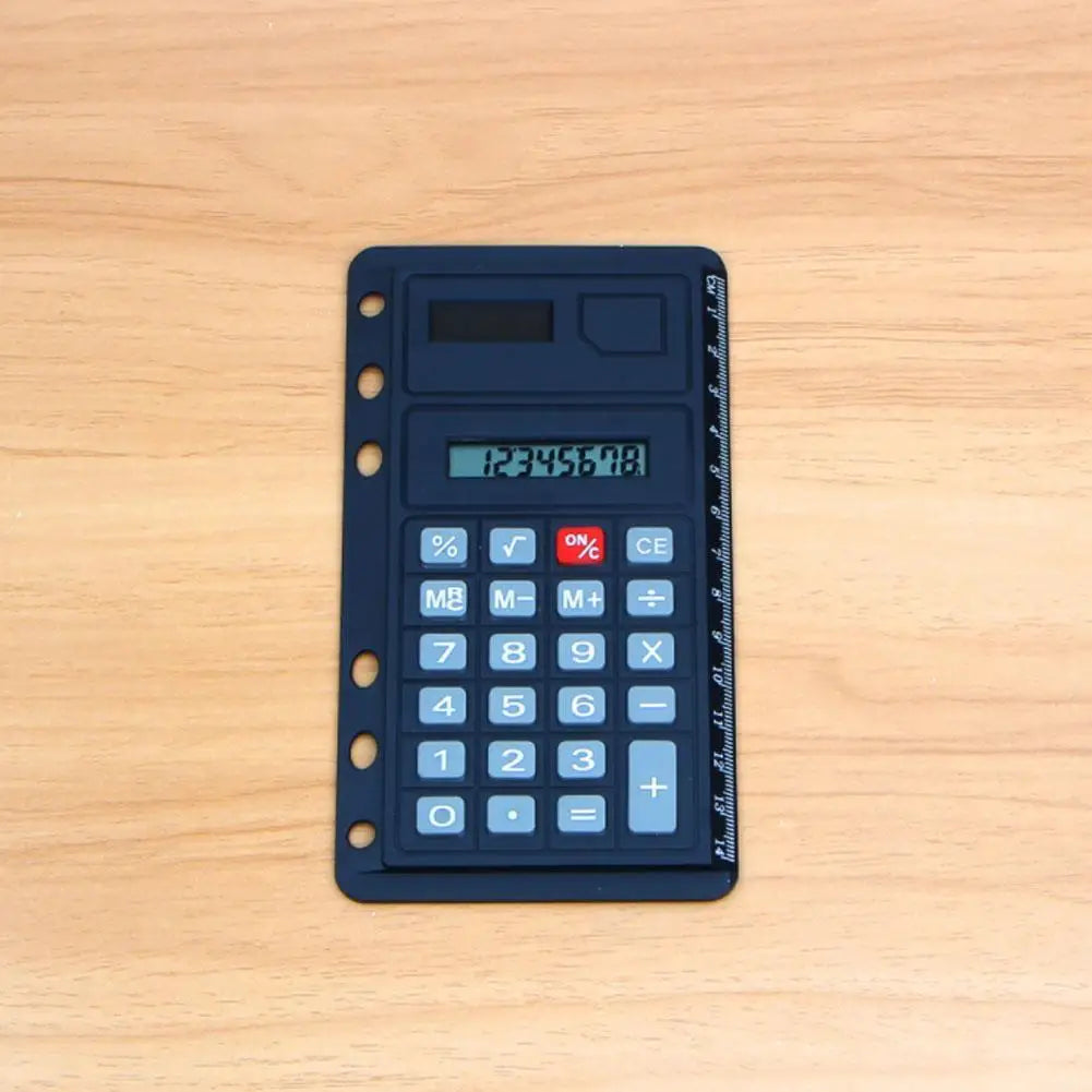 1 Pc Loose Leaf Binder Calculator With Ruler Digits 8 Multifunction Agenda Notebook Calculator Planner Calculator