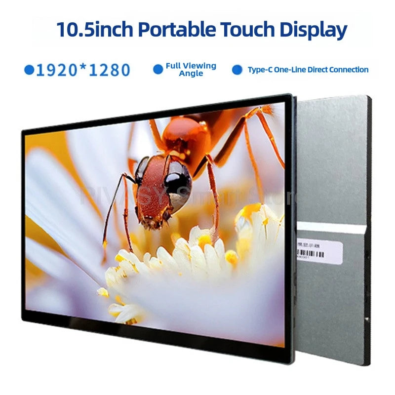10.5 Inch Touch Screen TV Monitor Mobile for Movie Home Party Office Business Lightweight Portable High - definition Saturation