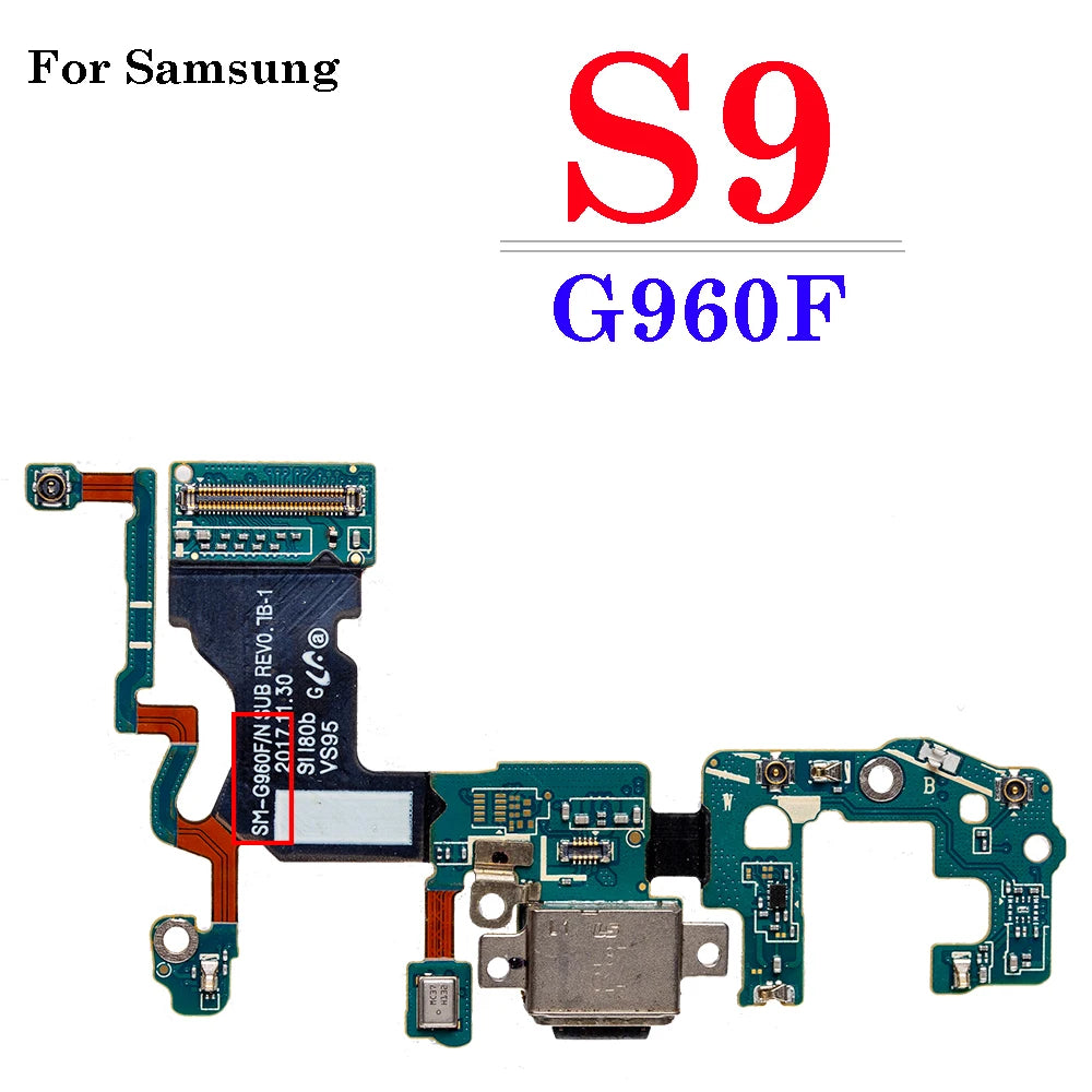 1Pcs USB Charging Port Flex For Samsung Galaxy S8 S9 Plus G950F G955F G960F G965F Doct Connector Charger Board Flex