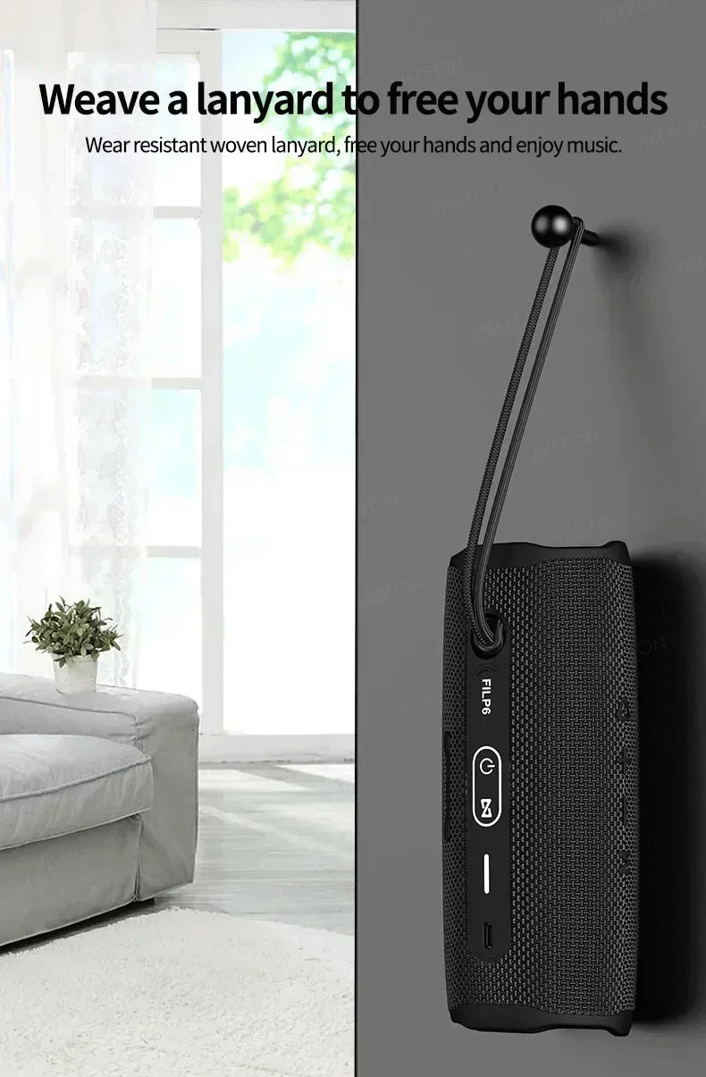 XIKCU Flip6 Bluetooth Audio Multi-FunctionTWS Audio Caixa De Som Outdoor Portable Subwoofer Wireless Home Theater Dual Speaker