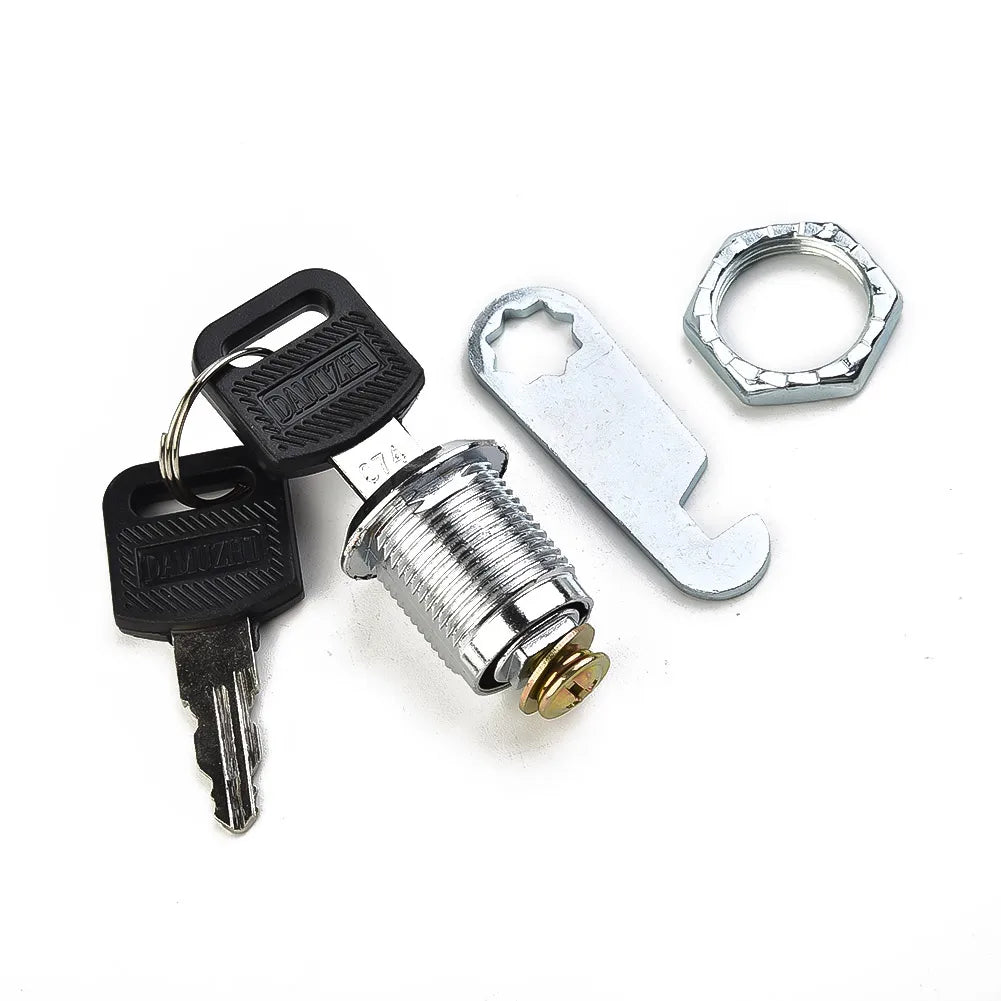 16/20/25/30mm Cam Lock Door Barrel Drawer Cabinet Mail Box Locker Cupboard + 2 Keys Cabinet Office Desk Letter Box Cam Locks